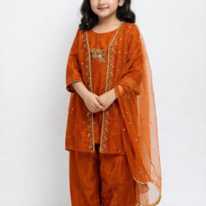 Raw Silk Jacket Ensemble 3-Piece Set