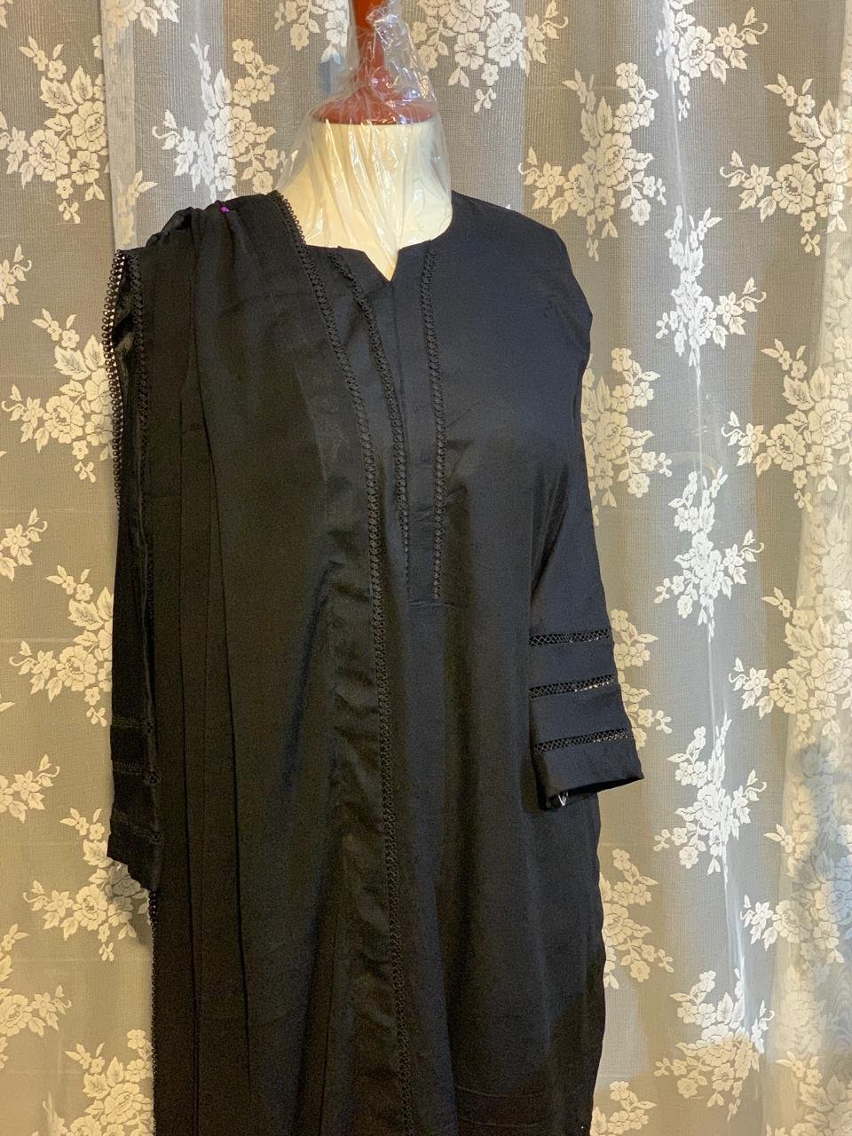 Black Casual- Premium lawn