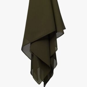 Olive Moss Georgette Hijab