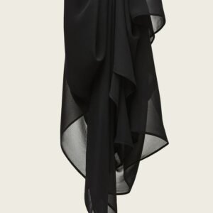 Midnight Black Georgette Hijab