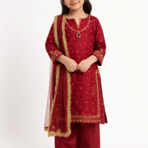 Girls' Majestic Magenta 3-Piece Suit