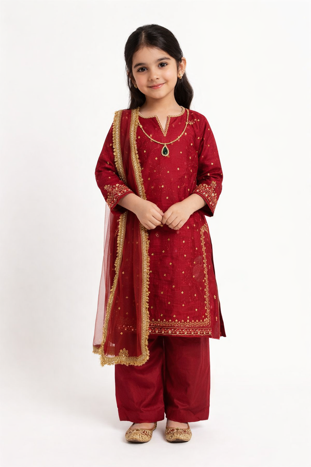 Girls' Majestic Magenta 3-Piece Suit