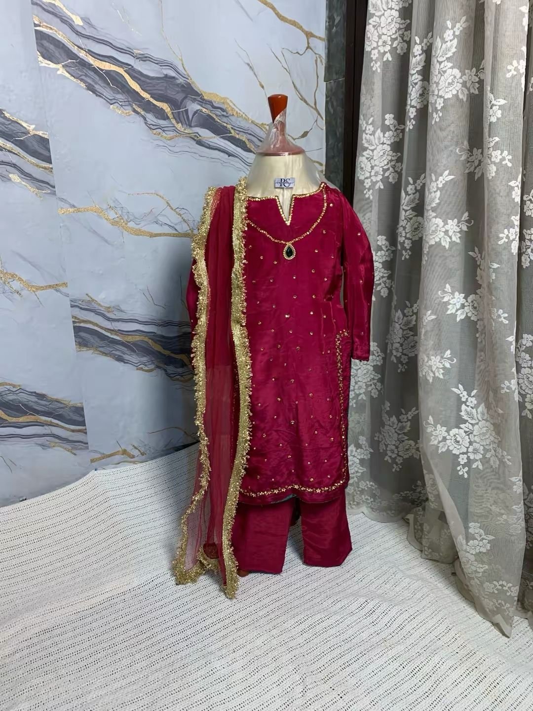 Girls' Majestic Magenta 3-Piece Suit - Image 2