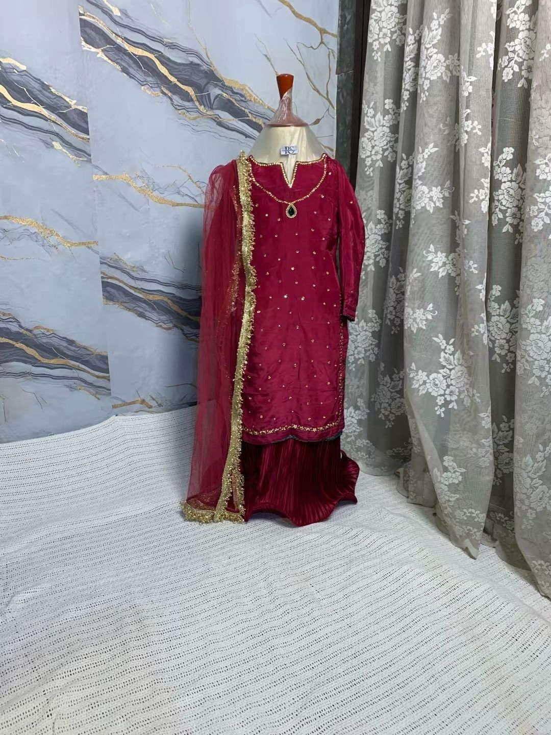 Girls' Majestic Magenta 3-Piece Suit - Image 3